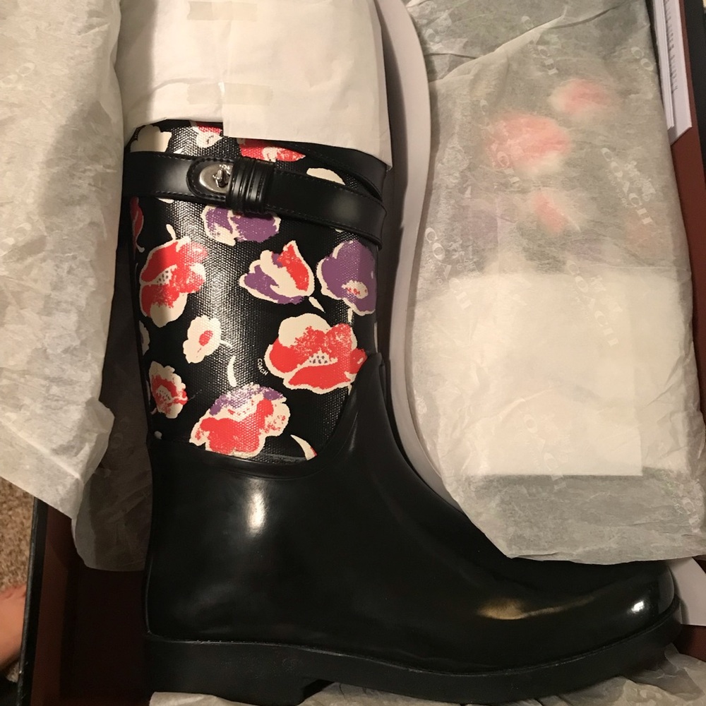 NIB Coach Rain Boots